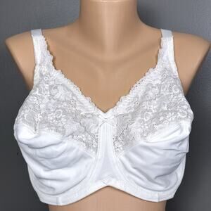 Lilyette Minimizer Maidenform Size 40DDD White Style 428 Underwire Full Coverage